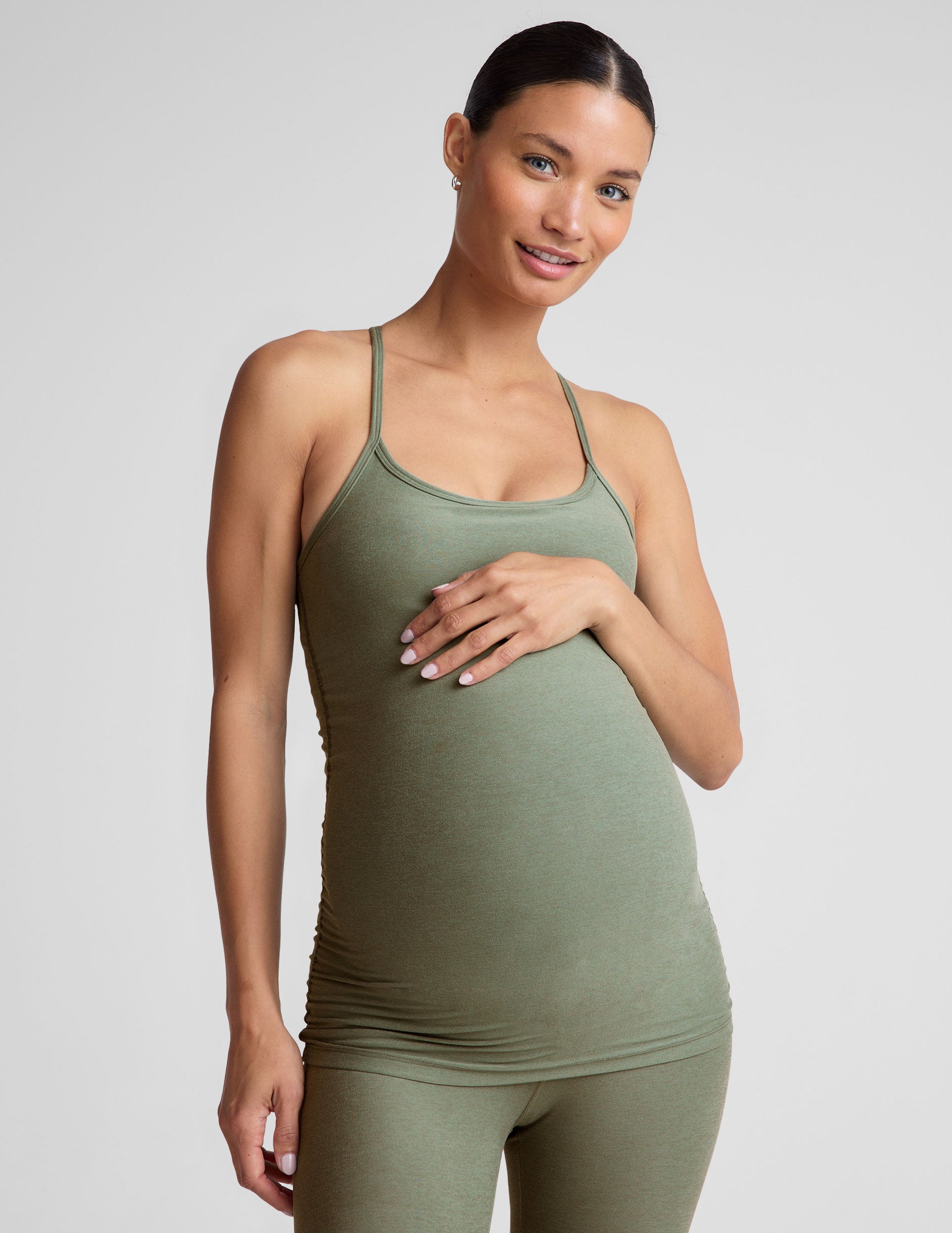 Spacedye Keep Your Cool Maternity Slim Racerback Tank